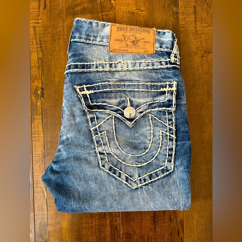 True Religion Slim Straight Jeans - 32x32